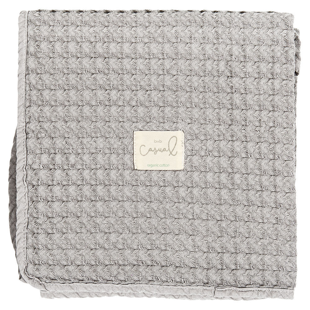casual Manta crochet gris (Mantas crochet: Medida 95 x 75cm)