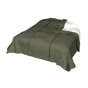 Bedspread, Green Grey, Velvet - Bemz