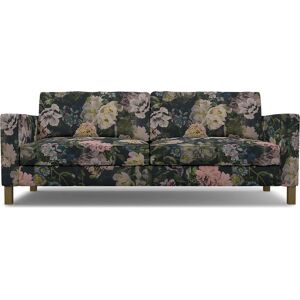 IKEA - Karlstad Sofa Bed Cover, Delft Flower - Graphite, Linen - Bemz