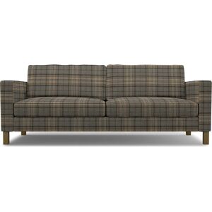 IKEA - Karlstad Sofa Bed Cover, Bark Brown, Wool - Bemz