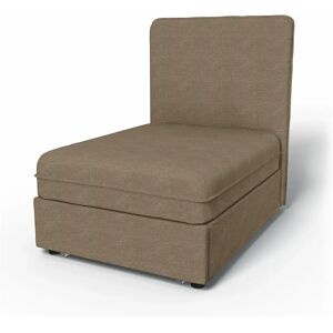 IKEA - Vallentuna Seat Module with High Back Sofa Bed Cover (80x100x46cm), Camel, Bouclé & Texture - Bemz