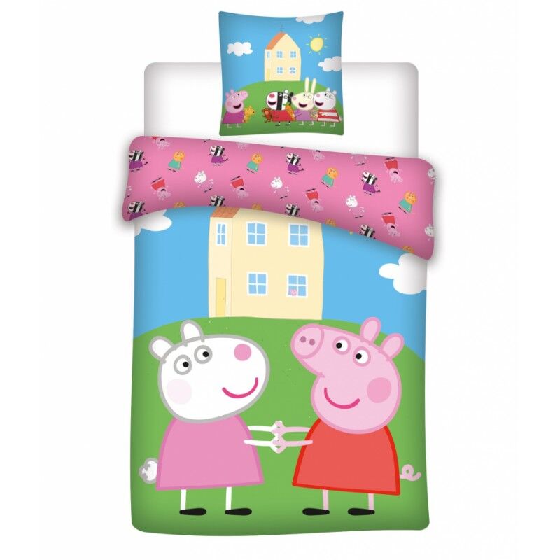 Peppa Pig Pipsa Possu Junior vuodevaatteet Pipsa Possu 100 cm x 140 cm + 40 cm x 45 cm Vuodevaatteet