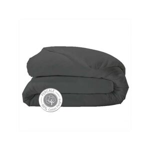 Housse de couette percale Tradilinge ANTHRACITE (Couleur : Anthracite)