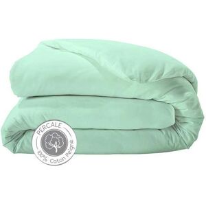 Housse de couette percale Tradilinge CELADON (Couleur : Celadon)