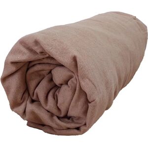 Drap housse FLANELLE 100% coton Tradilinge (Couleur : Noisette)