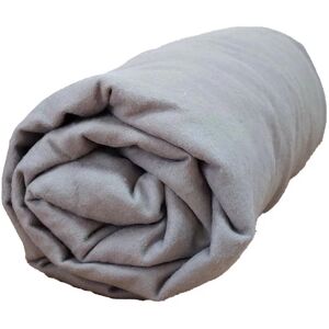 Drap housse FLANELLE 100% coton Tradilinge (Couleur : Souris)