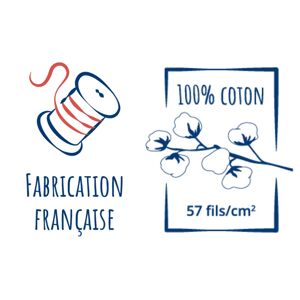 Traversin 100% coton Tradilinge FOUGÈRE (Couleur : Fougère)