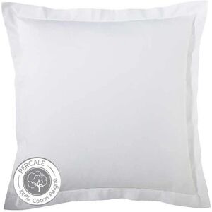 Taie percale Tradilinge BLANC (Couleur : Blanc)