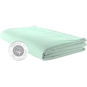 Drap plat percale Tradilinge CELADON (Couleur : Céladon)