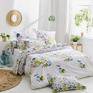 Housse de couette percale Tradilinge NENUPHAR AQUA