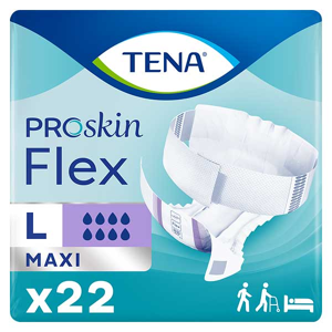 TENA Proskin Flex Change Avec Ceinture Maxi Taille L 22 unites