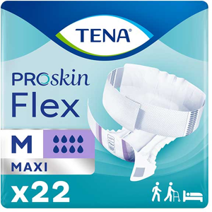 TENA Proskin Flex Change Avec Ceinture Maxi Taille M 22 unités - Publicité