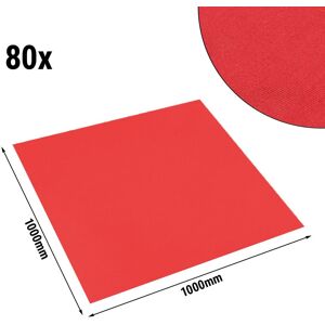 GGM Gastro - (80 pieces) Couverture centrale damassee Vienna - 100 x 100 cm - rouge feu