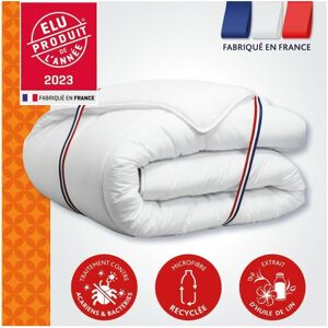 Couette 140x200 cm Dodo champs de lin - Chaude - 450G/m² - Couette 1 personne -Douce et Chaude -Anti-acariens Antibactériens … - Publicité