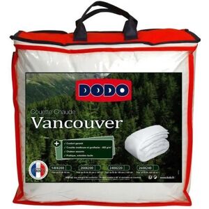 Dodo - Couette chaude Vancouver - 220 x 240 cm - 400gr/m² - Blanc - Publicité