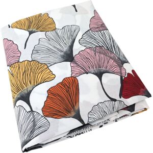 Linnea - Housse de couette percale pur coton ginkgo 200x200 cm - Rose - Publicité