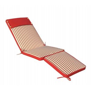 Gardeness - Longueur oreiller extérieur extérieur en polyester amovible 175x49 cm pour le lit Red - Red - Publicité