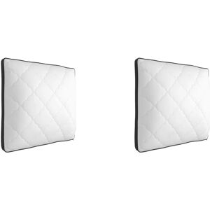 Lot de 2 oreillers Bultex spécial cervicales mousse mémoire 60x60 - Blanc - Publicité