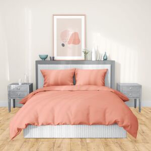 Linnea - Parure de lit sapri satin de coton 240x220 cm - Rose - Publicité