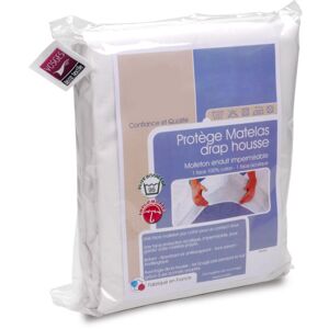 LINNEA Protège matelas imperméable antony Bonnet de 23 cm 200x200 cm - Blanc - Publicité