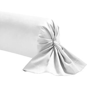 Terre De Nuit - Taie de traversin blanche 100% coton 140 cm - Blanc - Publicité