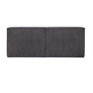 PASCAL MORABITO Tête de lit 220 cm - Velours côtelé - Gris anthracite - TIMANO de Pascal Morabito