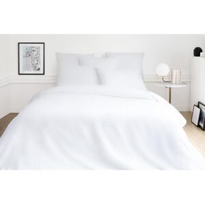 Vente-unique.com Parure de lit en satin 108 fils/cm² - Housse de couette 240 x 260 cm + 2 taies d'oreiller 63 x 63 cm - Blanc - TALORA de PALACIO