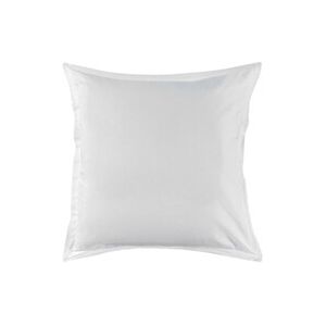 Essix - Taie d'oreiller carrée Satin de coton uni Blanc - 65 x 65 cm - Publicité