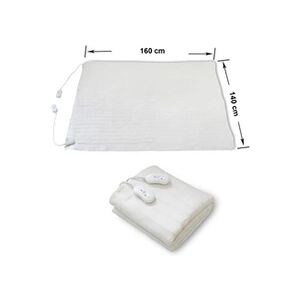 Storaddict Chauffe Lit, Surmatelas Chauffant, Double, 160 x 140 cm, 2x60W, Blanc, Polyester, Commande manuelle à distance, Standards/Certifications: CB, CE - Publicité