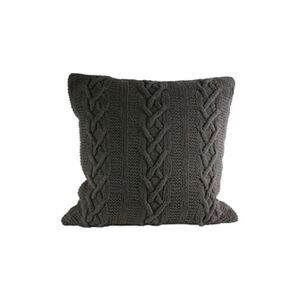 GENERIQUE Riva Home Aran - Housse de coussin (55x55cm) (Gris foncé) - UTRV147 - Publicité