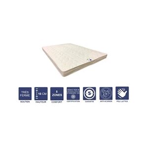 GENERIQUE lot de 2 Matelas Très Ferme Mémoire de Forme Pour Canapé Lit 80x200 x 10 cm - 5 zones de Confort - Noyau Poli Lattex HR Dernière Génération - Très - Publicité