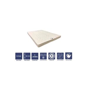 GENERIQUE Matelas Ferme Mémoire de Forme Pour Canapé Lit 80x200 x 15 cm + Oreiller Visco - 5 zones de Confort - Noyau Poli Lattex HR Dernière Génération - Très - Publicité