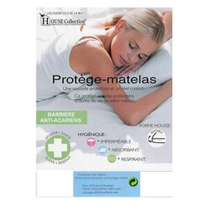 GENERIQUE Protège Matelas 120x200 Imperméable - Hygiènique - pour Matelas de 13 à 35 cm de Hauteur - Absorbant et Respirant - Barrière anti-Acariens - Publicité