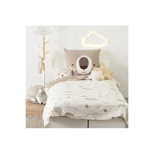 ATMOSPHERA Parure de lit Ours 140x200 - Taupe - Publicité