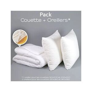 Dodo Pack couette 4 Saisons + oreiller Medium Protection Active - 220/240 - - Publicité