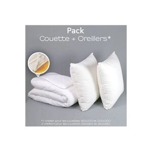 Dodo Pack couette 4 Saisons + oreiller Medium Protection Active - 200/200 - - Publicité