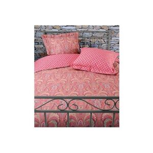 L'Ensoleillade - Parure de lit en coton couleur Grenadine Valdrome Cachemire 240 x 220 cm - Publicité