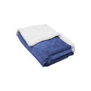 Monsieur Bébé Lot de 5 couvertures, plaids polaires pour bébé 75 x 100 cm en flanelle et sherpa ultra doux - Bleu - - Publicité