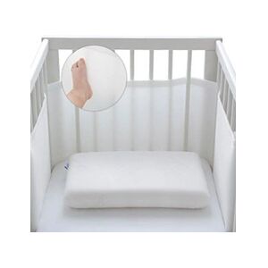 Babymatex BUMP AIR Tour de lit bébé respirant protection de barreaux 180 cm Uni - Publicité