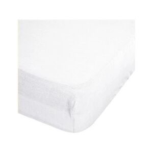 ATMOSPHERA - Drap Housse bonnet 30 cm 100% Lin Tropiques 140x190 cm - Blanc Ivoire - Tropiques - Publicité