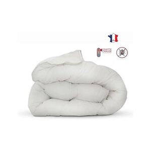 Abeil Couette anti-acariens - 220 x 240 cm - Chaude - 400 g/m2 2 personnes - Blanc - - Publicité