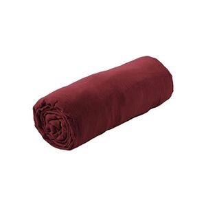 Altobuy OUREA - Drap Housse 160x200cm Gaze de Coton Lie de Vin - - Publicité