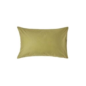 Homescapes Taie d'oreiller rectangulaire en coton Egyptien Vert Olive 1000 fils 50 x 75 cm - Publicité