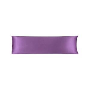 PiccoCasa Taie d'Oreiller en Satin Soyeux Résistant au lavage Violet 51x183cm - Publicité