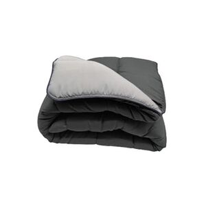 Terre de Nuit Couette bicolore chaude 350g noir - gris clair 140x200 - Publicité