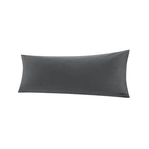 PiccoCasa Taie d'oreiller longue 100 % coton - 1 pièce - 40x145cm Gris foncé - Publicité