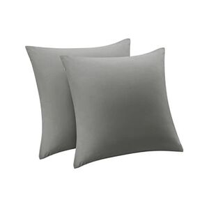 PiccoCasa Taie d'oreiller luxe en bambou - 2 pièces - Gris foncé 80x80cm - Publicité