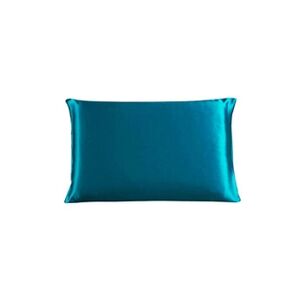 PiccoCasa Taie d'oreiller en 100% Soie de Mûrier 19 Momme Bleu Paon 51 x 76 cm - Publicité