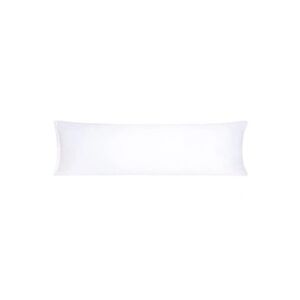 PiccoCasa - Taie d'oreiller longue soyeuse 1 pièce, Blanc 53x183cm - Publicité