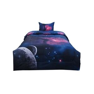 Sourcingmap sourcing map-Consolateur Galaxies Déposée Duvet Réversible drap, Fuchsia 173x224cm - Publicité